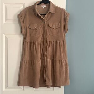 Andree Brown Corduroy Dress